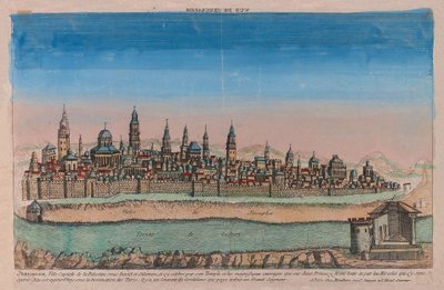 Vista de Jerusalén, 1770 de Louis Joseph Mondhare